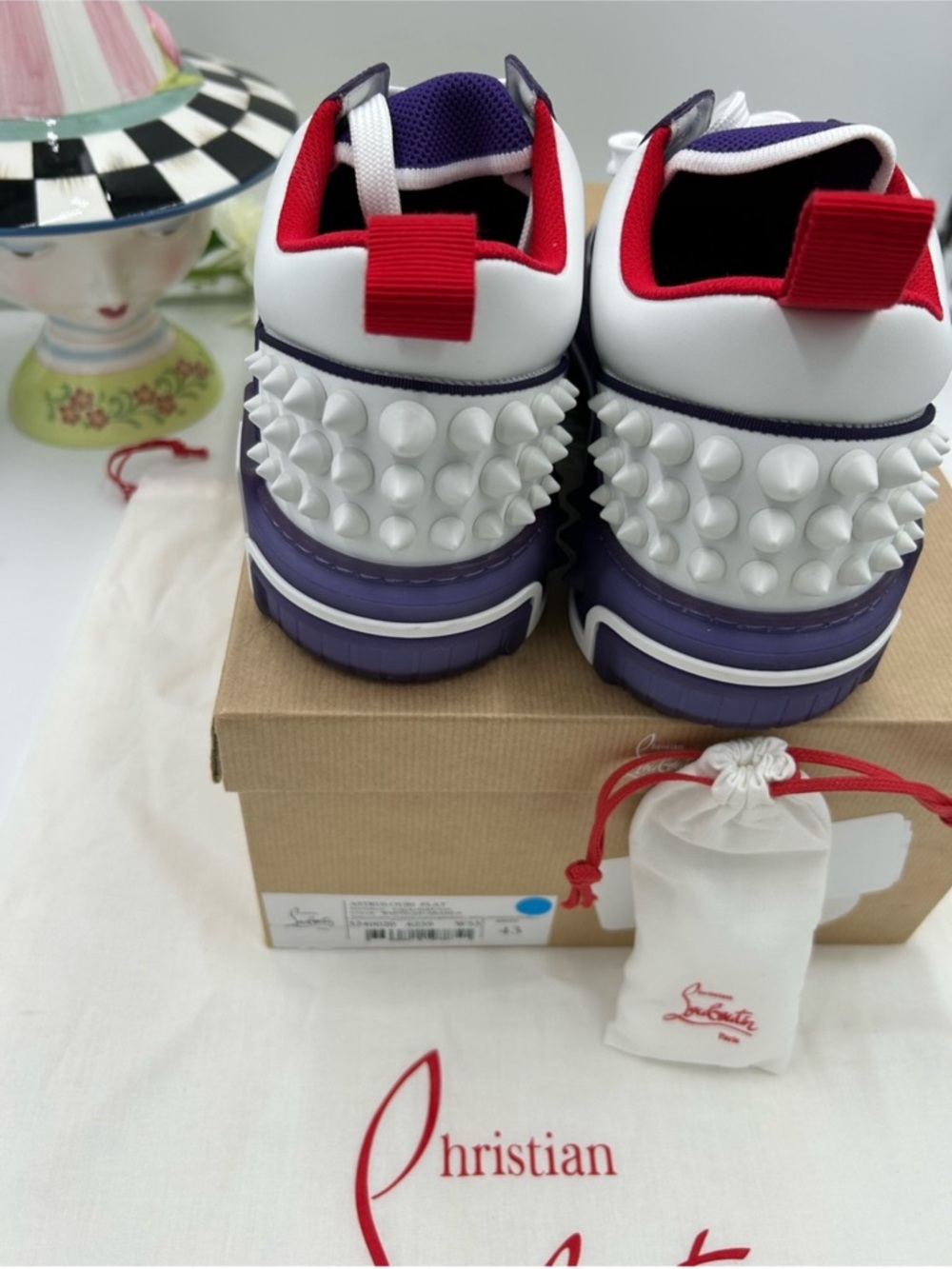 Christian Louboutin men's ASTROLOUBI sneaker . Size 43 - Picture 8 of 9
